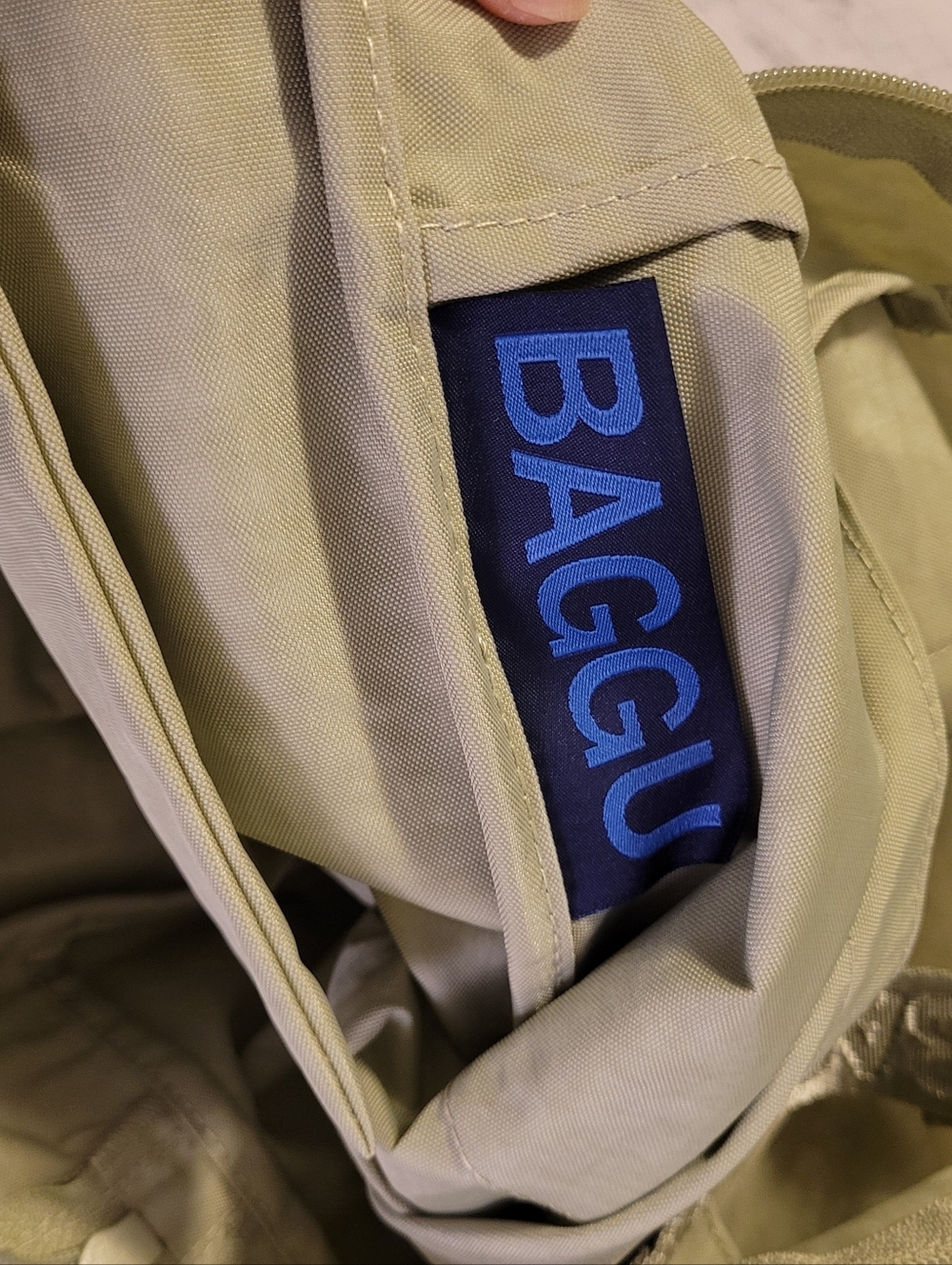 BAGGU Everyday Cloud Bag In Celadon Light Green Tote - Picture 4 of 5